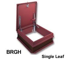 Steel Roof Hatch model BRHG - Single Leaf