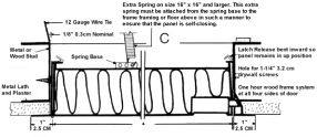 Figure 3 - 1-Hour Ceiling Installation Detail Models FD, FDSS