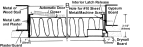 Figure 1 - Wall Installation Detail Models FDWB, FDPW