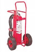stored pressure wheeled fire extinguisher