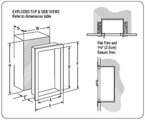 cavalier exploded top and side views